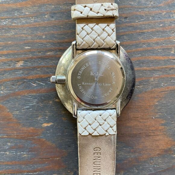 Kenneth Jay Lane Watch and Leather Wrist Band EUC - Picture 5 of 7